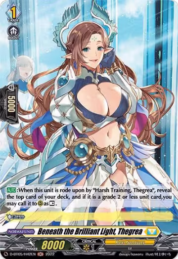 Beneath the Brilliant Light, Thegrea (Holo) (D-BT05/H42EN), D-BT05: Triumphant Return of the Brave Heroes — Vanguard card price