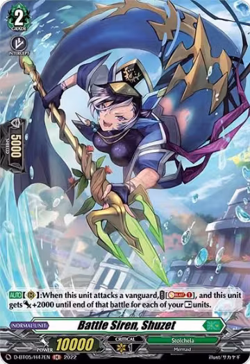 Battle Siren, Shuzet (Holo) (D-BT05/H47EN), D-BT05: Triumphant Return of the Brave Heroes — Vanguard card price
