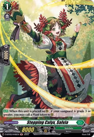 Stepping Calyx, Salvia (Holo) (D-BT05/H48EN), D-BT05: Triumphant Return of the Brave Heroes — Vanguard card price
