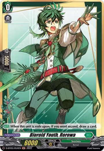 Bioroid Youth, Rorowa (Holo) (D-BT05/H54EN), D-BT05: Triumphant Return of the Brave Heroes — Vanguard card price