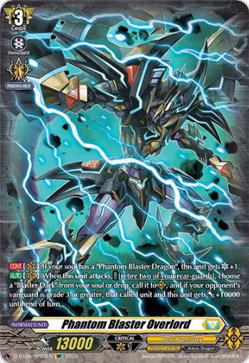 Phantom Blaster Overlord (SP) (D-BT05/SP03EN), D-BT05: Triumphant Return of the Brave Heroes — Vanguard card price