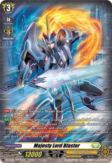 Majesty Lord Blaster (SP) (D-BT05/SP04EN), D-BT05: Triumphant Return of the Brave Heroes — Vanguard card price
