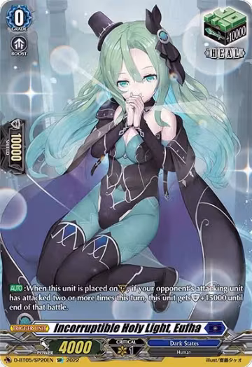 Incorruptible Holy Light, Eufha (SP) (D-BT05/SP20EN), D-BT05: Triumphant Return of the Brave Heroes — Vanguard card price