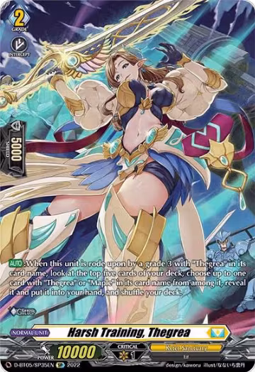 Harsh Training, Thegrea (SP) (D-BT05/SP35EN), D-BT05: Triumphant Return of the Brave Heroes — Vanguard card price