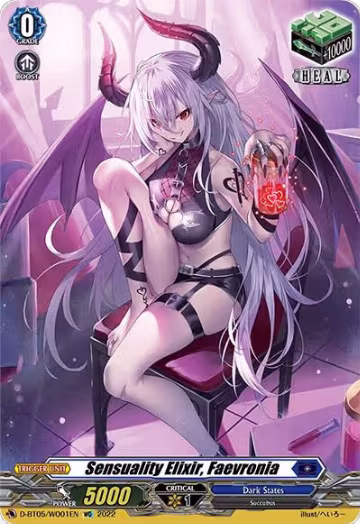 Sensuality Elixir, Faevronia (D-BT05/WO01EN), D-BT05: Triumphant Return of the Brave Heroes — Vanguard card price