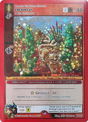 Cactus Cat (6/45), Caster's Cup Promo Cards — MetaZoo card price
