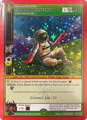 Cumberland Spaceman (7/45), Caster's Cup Promo Cards — MetaZoo card price