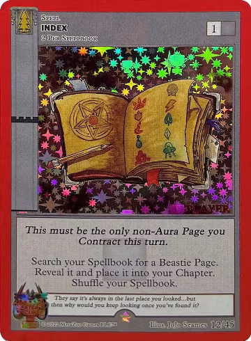 Index (Player Stamped) (12/45), Caster's Cup Promo Cards — MetaZoo card price