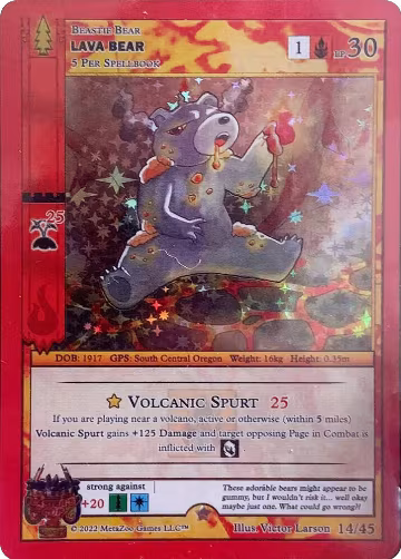 Lava Bear (14/45), Caster's Cup Promo Cards — MetaZoo card price