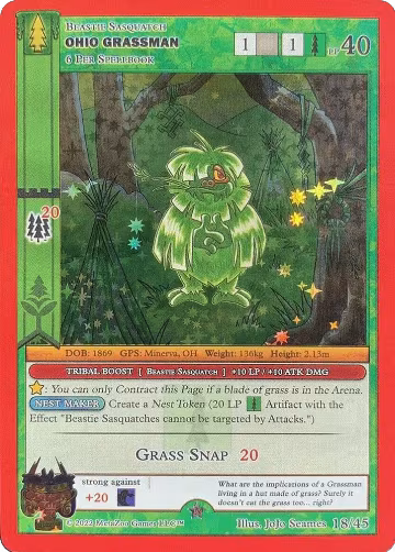 Ohio Grassman (18/45), Caster's Cup Promo Cards — MetaZoo card price