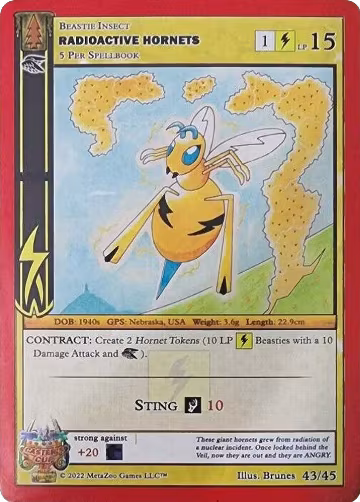 Radioactive Hornets (43/45), Caster's Cup Promo Cards — MetaZoo card price