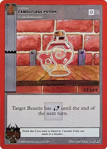 Camouflage Potion (Staff Stamped) (36/45), Caster's Cup Promo Cards — MetaZoo card price