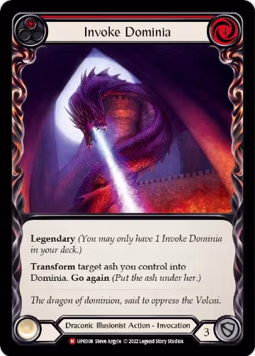 Invoke Dominia // Dominia (UPR008), Uprising — Flesh & Blood card price