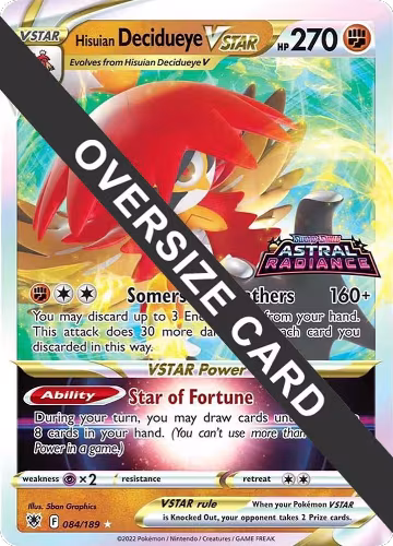 Hisuian Decidueye VSTAR - 084/189 (084/189), Jumbo Cards — Pokémon card price