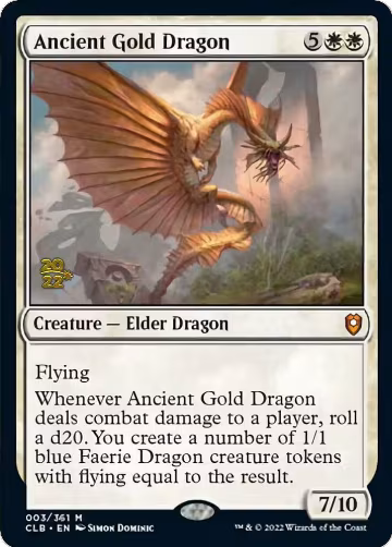 Ancient Gold Dragon (3), Prerelease Cards — Magic card price