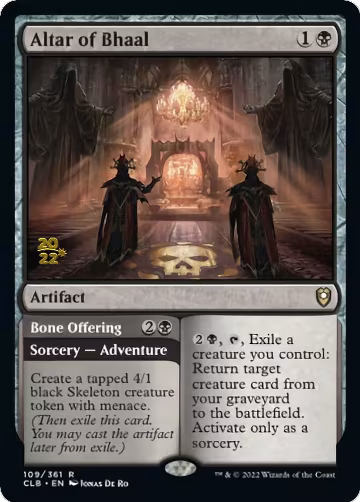 Altar of Bhaal (109), Prerelease Cards — Magic card price