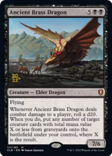Ancient Brass Dragon (111), Prerelease Cards — Magic card price