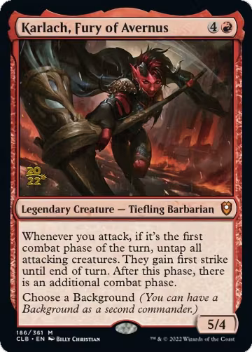 Karlach, Fury of Avernus (186), Prerelease Cards — Magic card price