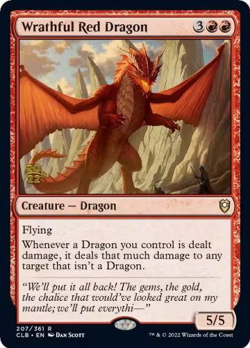 Wrathful Red Dragon (207), Prerelease Cards — Magic card price
