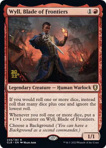 Wyll, Blade of Frontiers (208), Prerelease Cards — Magic card price
