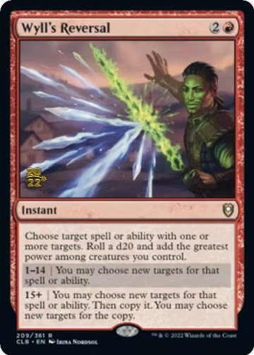 Wyll's Reversal (209), Prerelease Cards — Magic card price