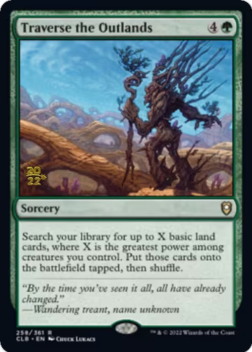 Traverse the Outlands (258), Prerelease Cards — Magic card price