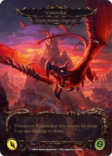 Invoke Vynserakai // Vynserakai (Marvel) (UPR016), Uprising — Flesh & Blood card price
