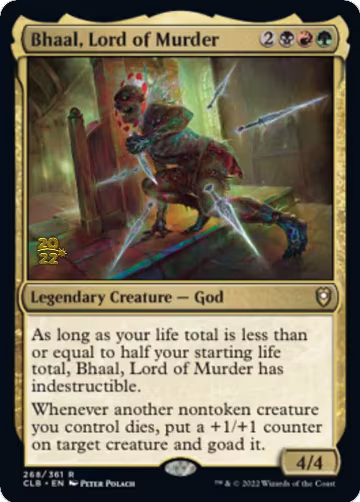 Bhaal, Lord of Murder (268), Prerelease Cards — Magic card price