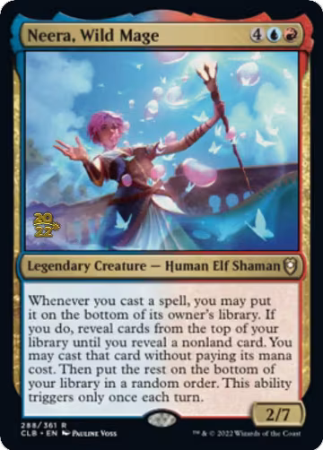Neera, Wild Mage (288), Prerelease Cards — Magic card price