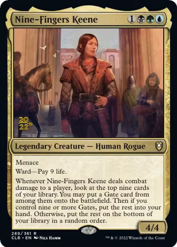Nine-Fingers Keene (289), Prerelease Cards — Magic card price
