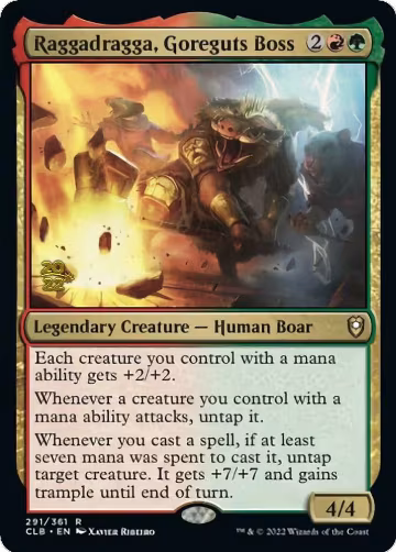 Raggadragga, Goreguts Boss (291), Prerelease Cards — Magic card price
