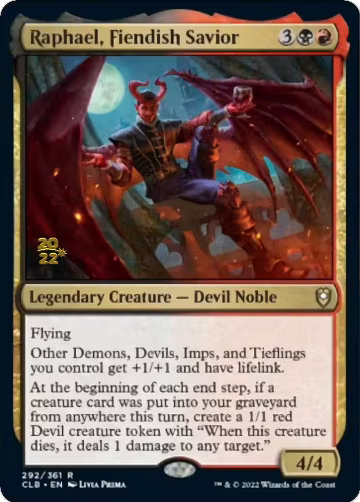 Raphael, Fiendish Savior (292), Prerelease Cards — Magic card price