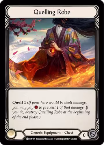 Quelling Robe (UPR184), Uprising — Flesh & Blood card price