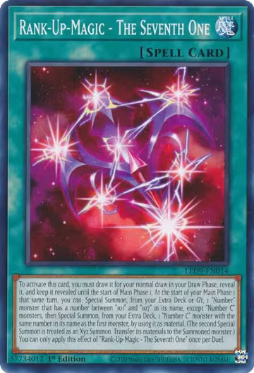 Rank-Up-Magic - The Seventh One (LED9-EN014), Legendary Duelists: Duels From the Deep — Yu-Gi-Oh! card price