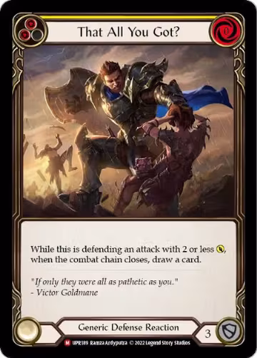 That All You Got? (UPR189), Uprising — Flesh & Blood card price