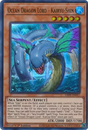 Ocean Dragon Lord - Kairyu-Shin (LED9-EN017) — card price