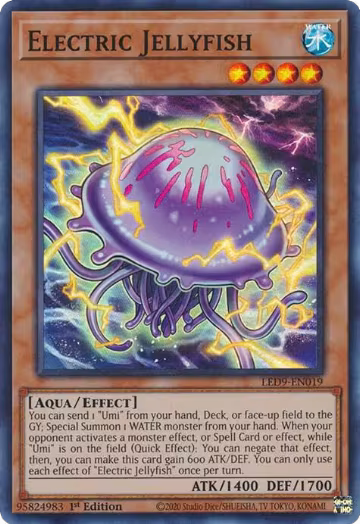 Electric Jellyfish (LED9-EN019), Legendary Duelists: Duels From the Deep — Yu-Gi-Oh! card price