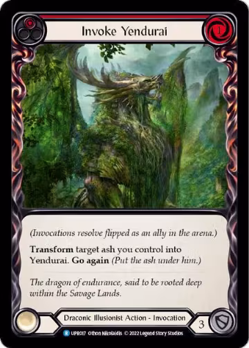 Invoke Yendurai // Yendurai (UPR017), Uprising — Flesh & Blood card price