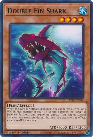 Double Fin Shark (LED9-EN049), Legendary Duelists: Duels From the Deep — Yu-Gi-Oh! card price