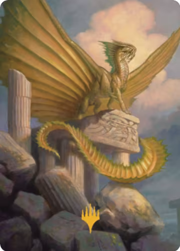 Ancient Gold Dragon Art Card (5/81) (Gold-Stamped) (5), Art Series: Commander Legends: Battle for Baldur's Gate — Magic card price