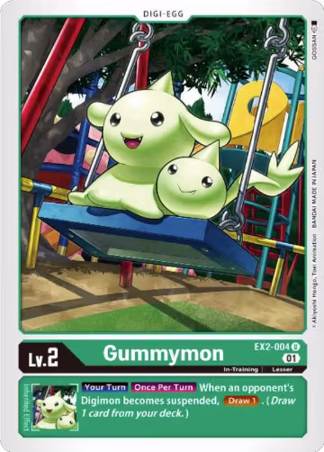 Gummymon (EX2-004 U), Digital Hazard — Digimon card price