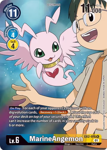 MarineAngemon (Alternate Art) (EX2-018 R), Digital Hazard — Digimon card price