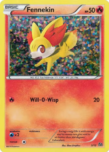Fennekin - 3/12 (003/012), McDonald's Promos 2016 — Pokémon card price
