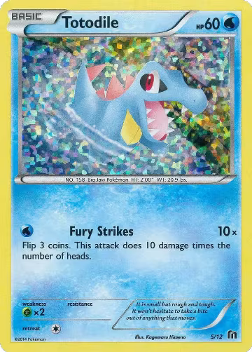 Totodile - 5/12 (005/012), McDonald's Promos 2016 — Pokémon card price