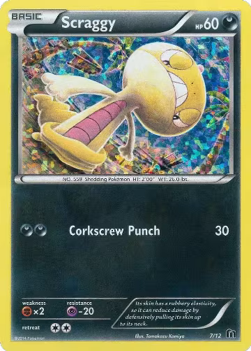 Scraggy - 7/12 (007/012), McDonald's Promos 2016 — Pokémon card price