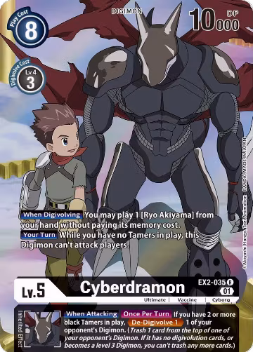 Cyberdramon (Alternate Art) (EX2-035 R), Digital Hazard — Digimon card price