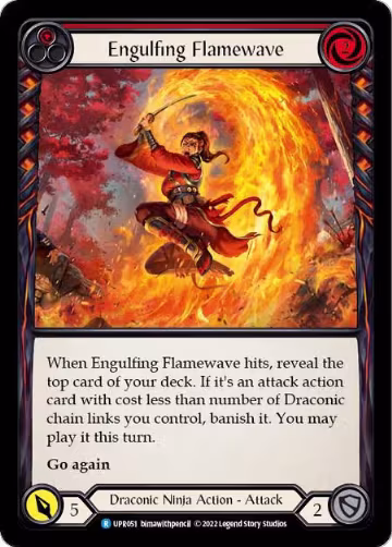 Engulfing Flamewave (Red) (UPR051), Uprising — Flesh & Blood card price