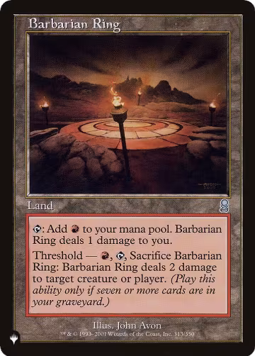 Barbarian Ring (313/350), The List Reprints — Magic card price