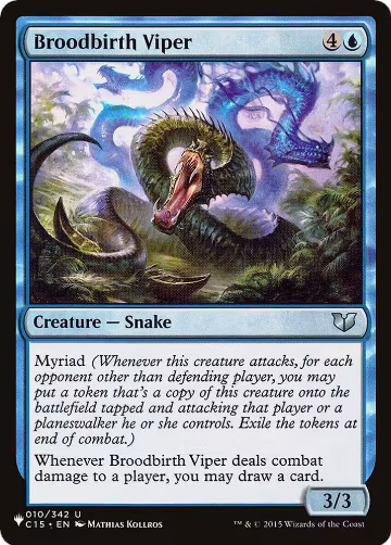Broodbirth Viper (010/342), The List Reprints — Magic card price