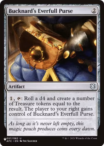 Bucknard's Everfull Purse (057/062), The List Reprints — Magic card price
